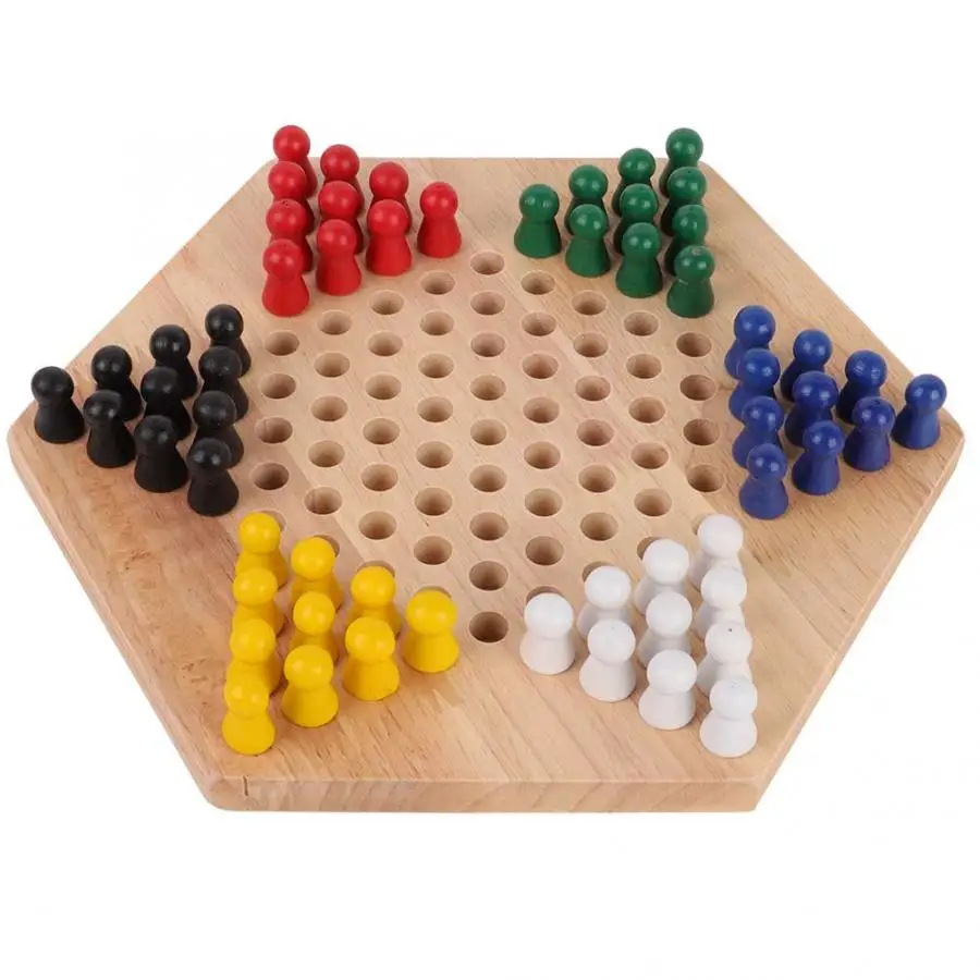 Board Game Quacks - Papan pendidikan kayu, Halma klasik Tiongkok