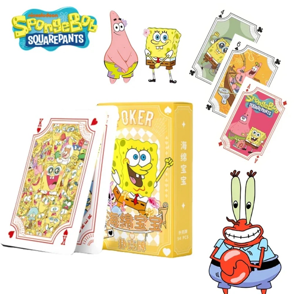 Card Game Deck - 54 Lembar/kotak Kartu Poker Anime SpongeBob