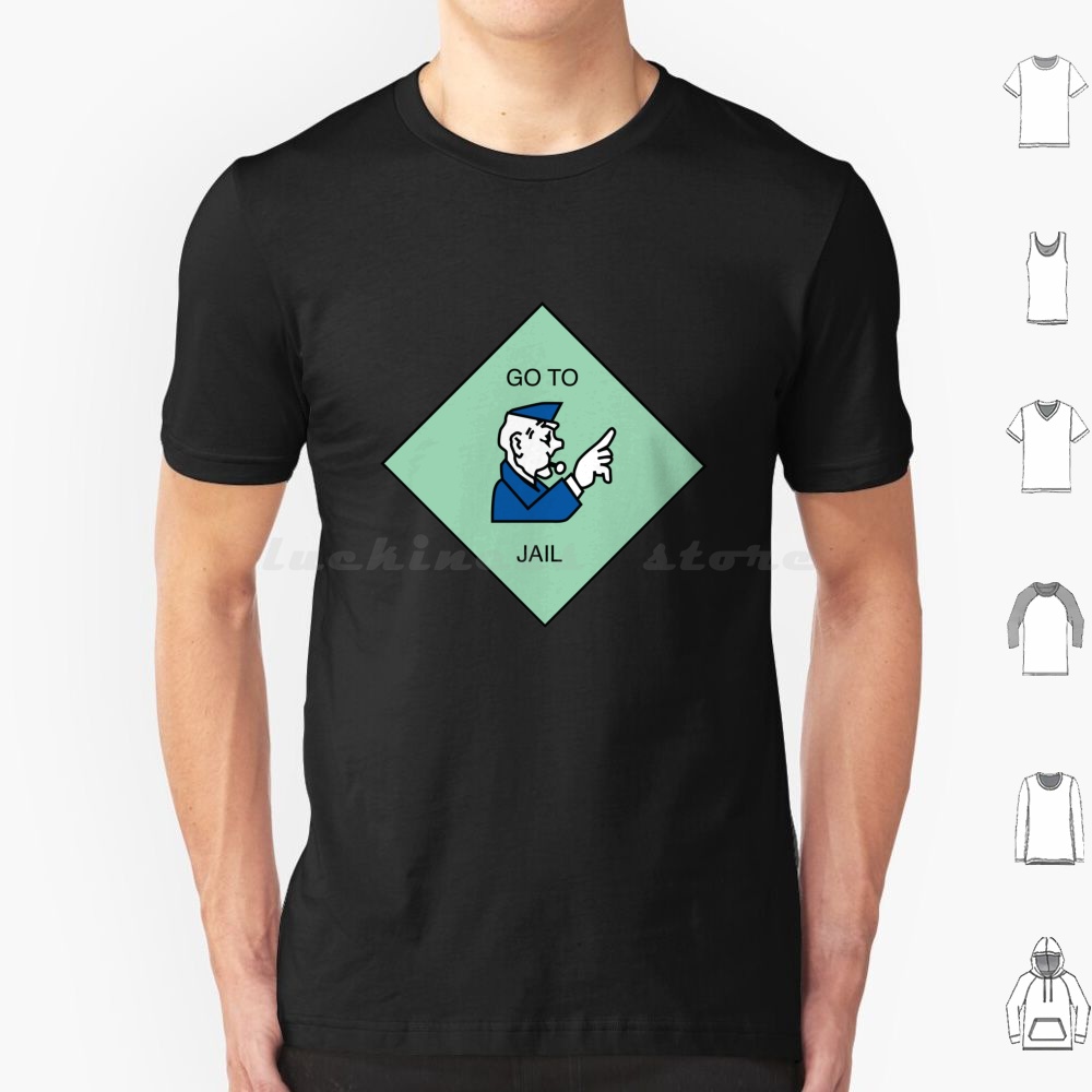 Board Game Print - Kaos Go To Jail Katun Pria