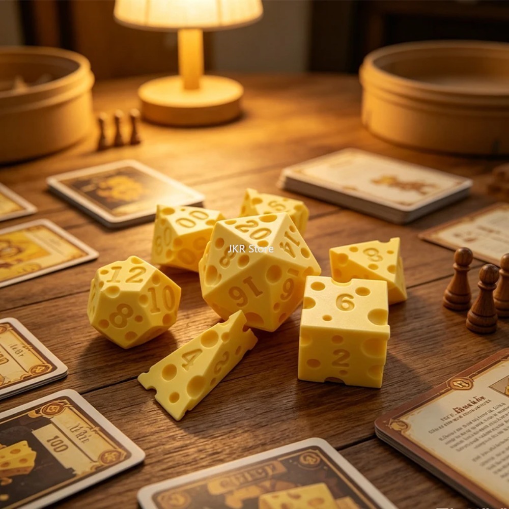 Set Dadu Keju Kreatif Bentuk T - Board Game Organization ulasan dan harga
