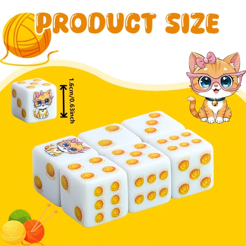 6 Buah Set Dadu Polihedral Cet - Board Game Print ulasan dan harga