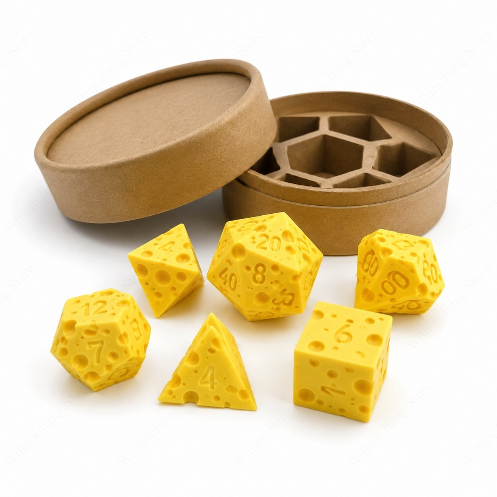 Set Dadu Keju Cetak 3D dengan  - Board Game Print ulasan dan harga