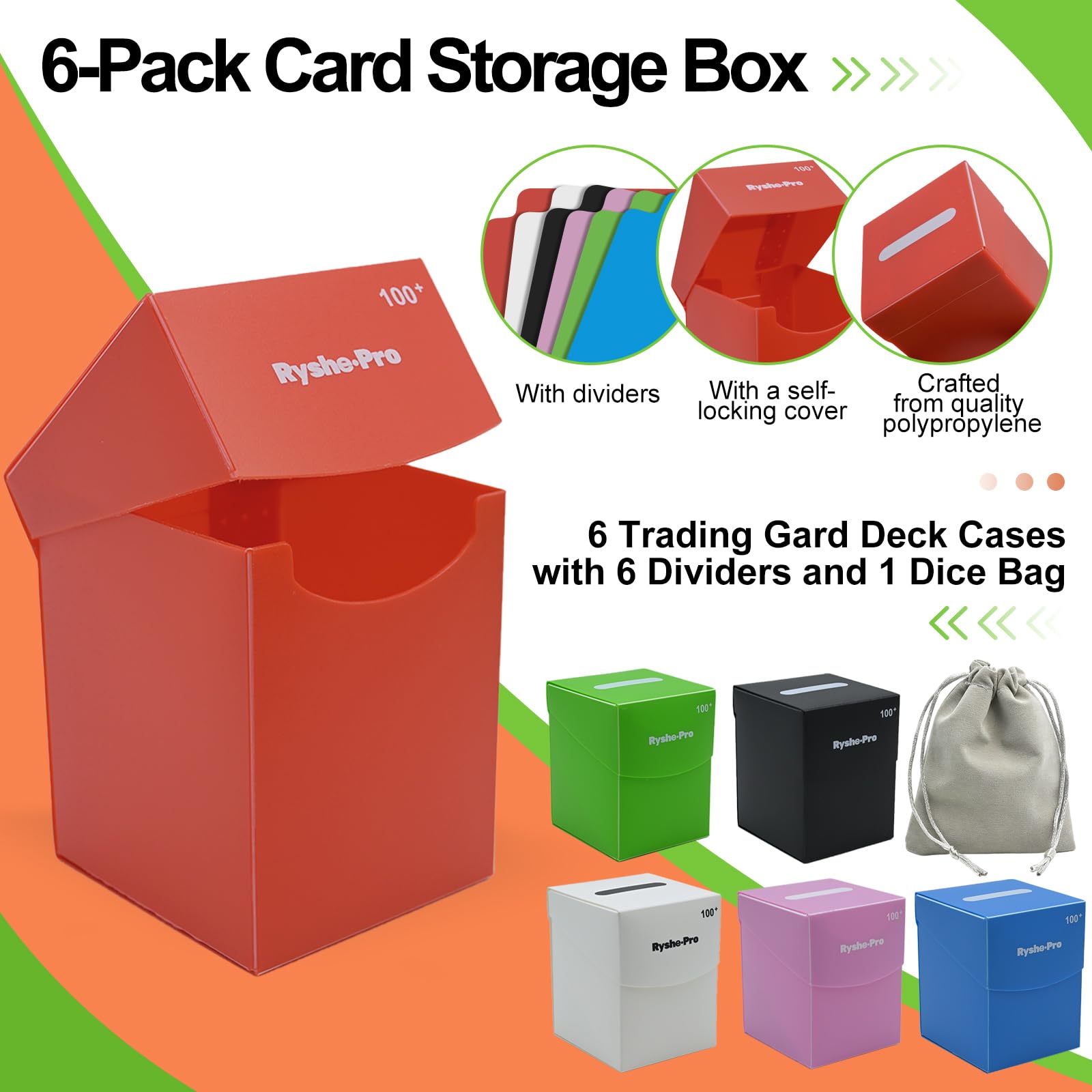 Kotak Dek TCG untuk 100+ Kartu - Board Game Organization ulasan dan harga