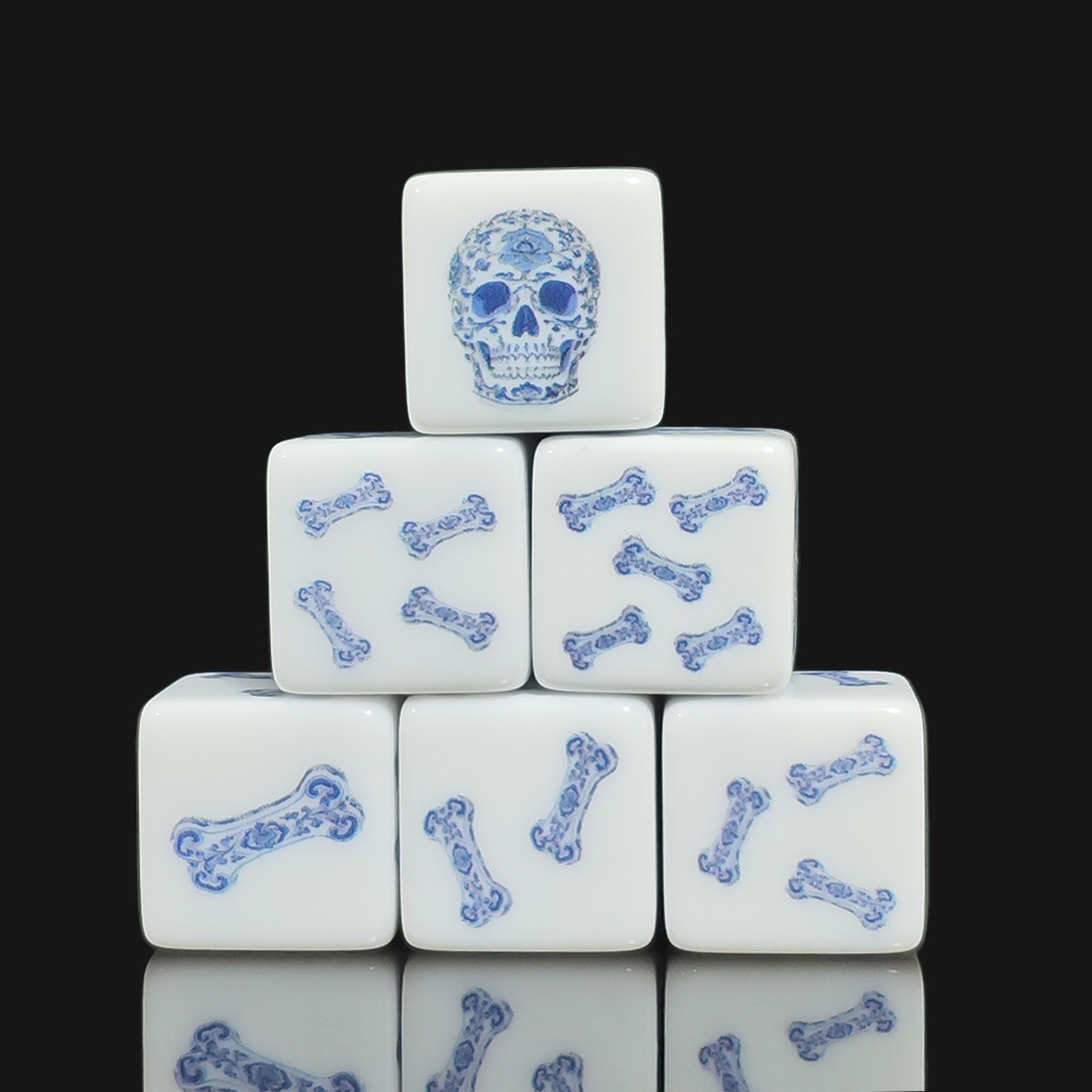 12 Buah Dadu Akrilik Putih 16M - Board Game Print ulasan dan harga