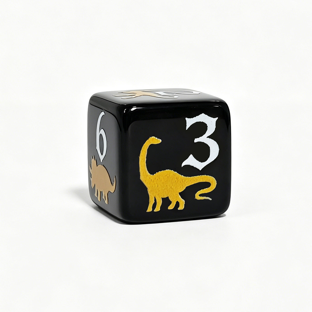 12 Buah Dadu Akrilik Dinosauru - Board Game Print ulasan dan harga