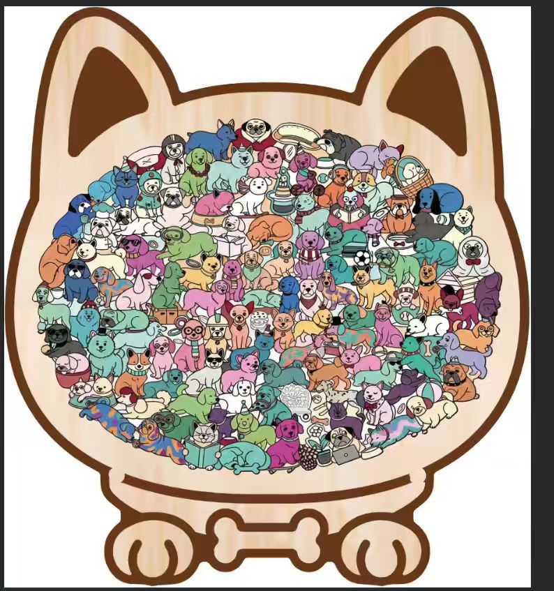 Puzzle Kayu Bentuk Kucing Tida - Board Game Festival ulasan dan harga