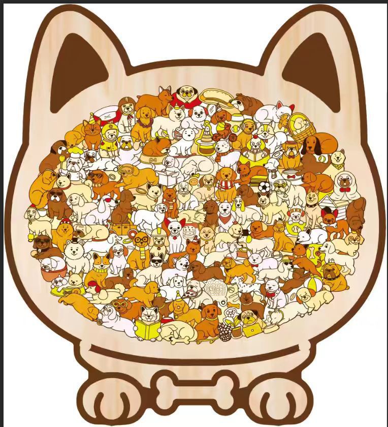 Puzzle Kayu Bentuk Kucing Tida - Board Game Festival ulasan dan harga