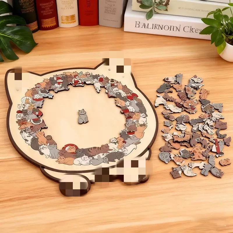 Puzzle Kayu Bentuk Kucing Tida - Board Game Festival ulasan dan harga