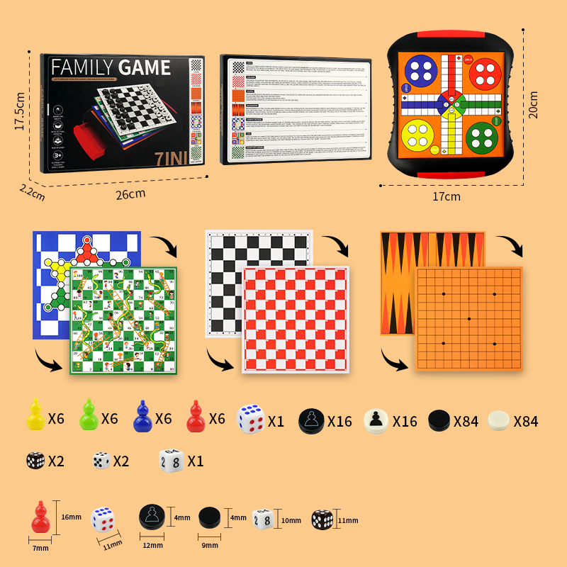 Set Permainan Papan 3-in-1/5-i - Board Game Quacks ulasan dan harga